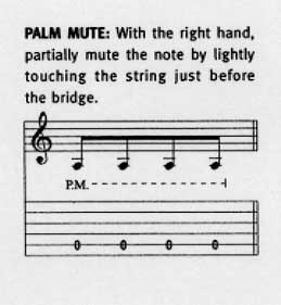 palm mute